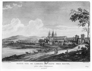 Vista de la Abadía de Cluny, de 